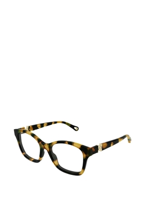 Chloé Eyewear havana geometric glasses - Brown