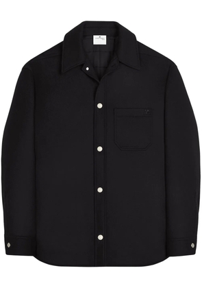Courrèges wool blend overshirt - Black