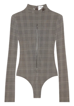 Courrèges Prince of Wales-pettern body - Black