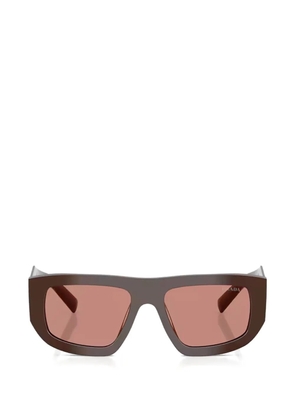 Prada Eyewear logo-engraved sunglasses - Brown