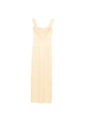 Rebecca Vallance Mandy ruched maxi dress - Yellow