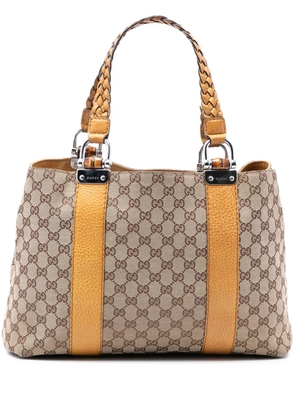 Gucci Pre-Owned 2016-2026 GG Canvas Bamboo Libeccio tote bag - Neutrals