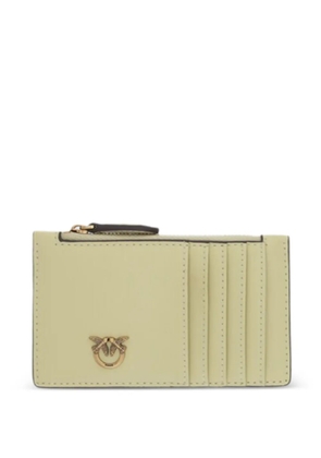 PINKO zip logo cardholder - Yellow