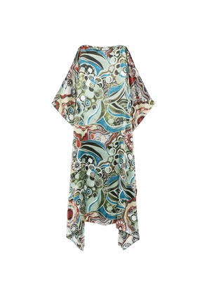 Dolci Follie mixed pattern maxi kaftan - Green