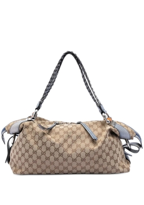 Gucci Pre-Owned 2016-2026 Medium GG Canvas Bamboo Bar tote bag - Neutrals