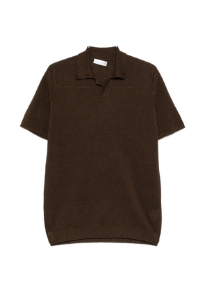 Roberto Collina V-neck short-sleeve T-shirt - Brown