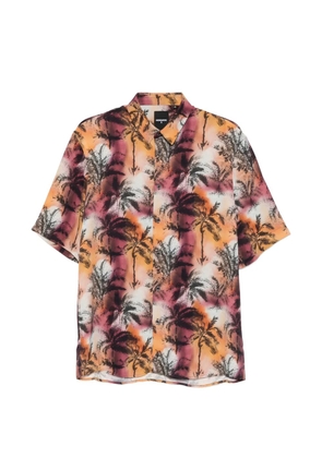 Patrizia Pepe palm-print shirt - Orange