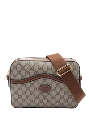 Gucci Pre-Owned 2016-2025 GG Supreme Retro Interlocking G Messenger Bag crossbody bag - Neutrals