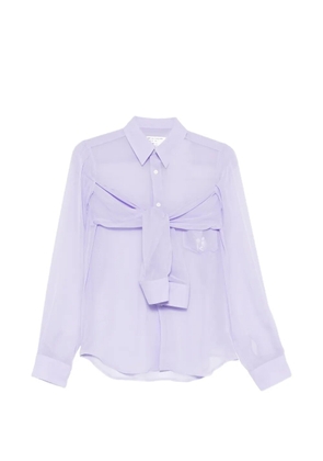 Comme Des Garçons point-collar shirts - Purple