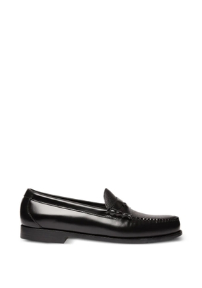 G.H.Bass polished hand-stitched loafers - Black