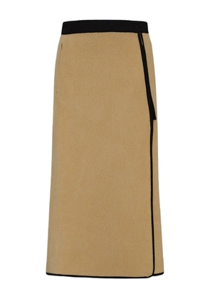 Herno side-zip fleece skirt - Neutrals