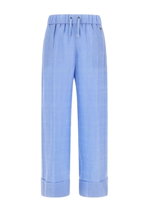 Herno elastic-waist trousers - Blue