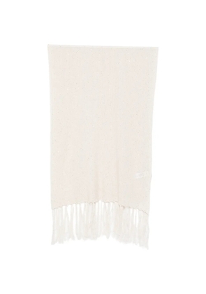 Antonelli fringed scarf - Neutrals