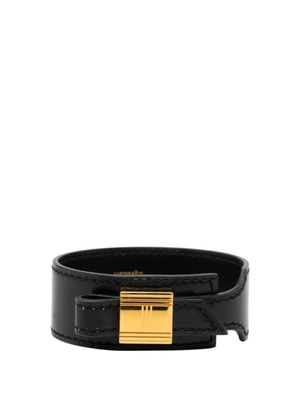 Hermès Pre-Owned 20th Century Leather Artemis Bracelet costume bracelet - Black