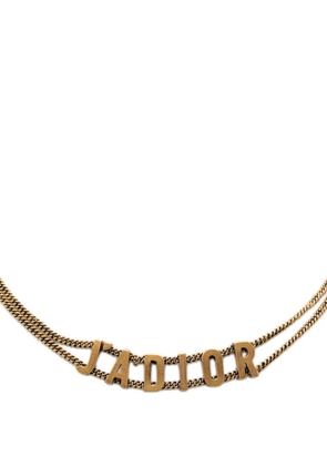 Christian Dior Pre-Owned 2017-2026 Gold Plated J Adior Choker Necklace costume necklace
