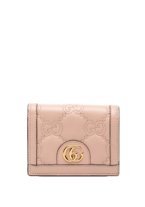 Gucci Pre-Owned 2016-2026 GG Matelasse Leather Card Case Wallet small wallets - Pink