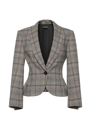 ANOUKI check-pattern blazer - Grey