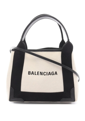 Balenciaga Pre-Owned 2010-2026 Canvas Navy XS Tote satchel - Neutrals