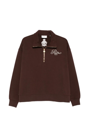FRAME x Ritz Paris half-zip sweatshirt - Brown