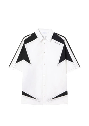 Off-White contrast panel shirt