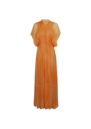 Ermanno Scervino buttoned maxi dress - Orange