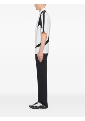 Off-White race-logo bowling shirt