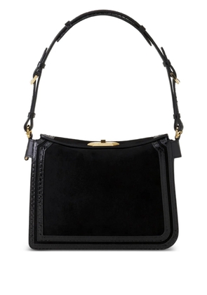 Lanvin Suede Trim Shoulder Bag - Black
