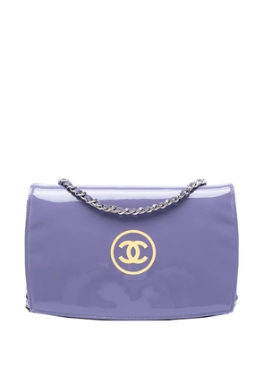 CHANEL Pre-Owned 2010-2011 CC Patent Wallet On Chain crossbody bag - Purple