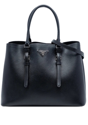 Prada Pre-Owned 2010-2026 Medium Saffiano Cuir Double Handle satchel - Black