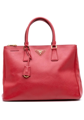 Prada Pre-Owned 2010-2025 Large Saffiano Lux Galleria Double Zip satchel - Red