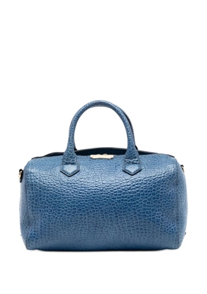 Burberry Pre-Owned 2000-2017 Medium Grained Calfskin Alchester satchel - Blue