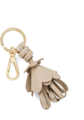 Coccinelle flower tassel keyring - Neutrals