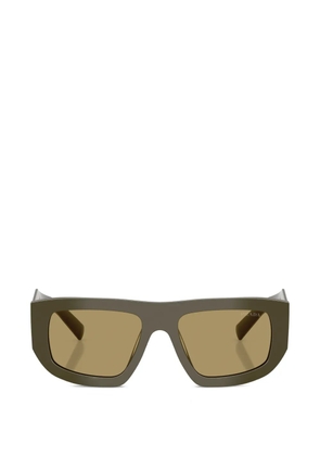 Prada Eyewear geometric-frame sunglasses - Green