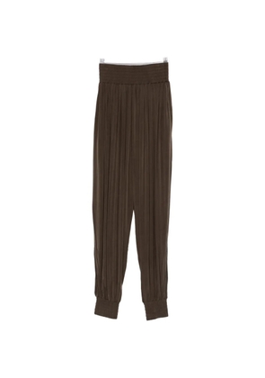 Balmain shirred trousers - Brown
