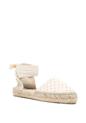 Manebi Yucatán tie-fastening espadrilles - Neutrals