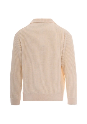 Maison Kitsuné polo-collar sweater - Neutrals