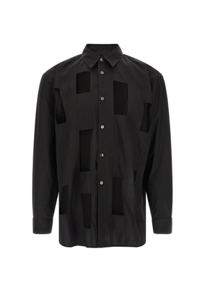 Comme des Garçons Homme Plus geometric cut-out shirt - Black
