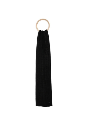 AllSaints short wool-blend scarf - Black