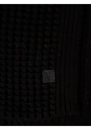 AllSaints short wool-blend scarf - Black