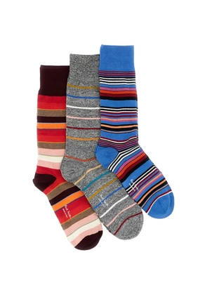 Paul Smith striped socks - Blue