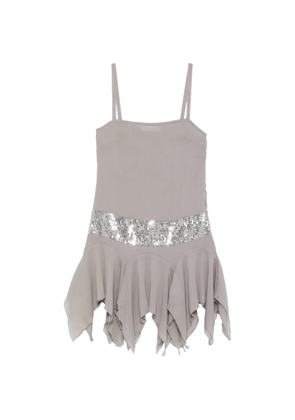 Gimaguas Leila sequin-embellishment mini dress - Grey
