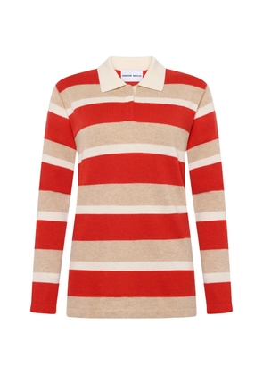 Emerson Renaldi striped polo top - Red