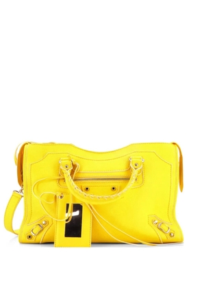Balenciaga Pre-Owned City Classic Studs Bag Leather Medium satchel - Yellow