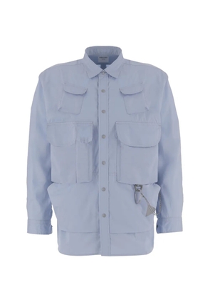 and Wander chain-pocket shirt - Blue