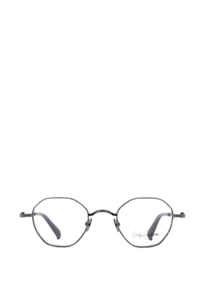 Yohji Yamamoto geometric-frame glasses - Grey