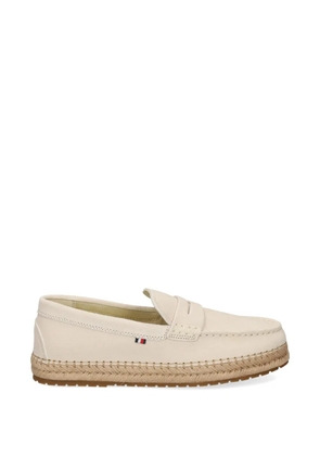 Tommy Hilfiger penny leather espadrilles - Neutrals