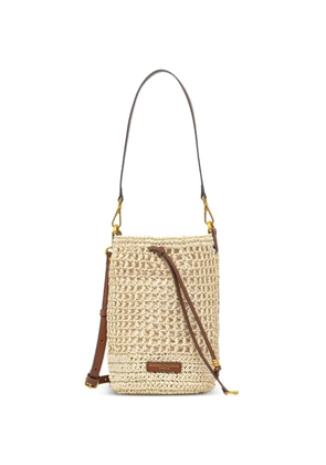 GIANNI CHIARINI Nefeli woven-construction bucket bag - Neutrals