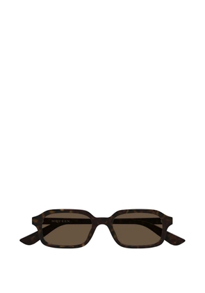 Alexander McQueen Eyewear logo-detail sunglasses - Brown