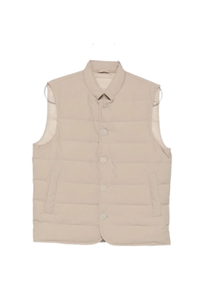 Eleventy buttoned quilted gilet - Neutrals