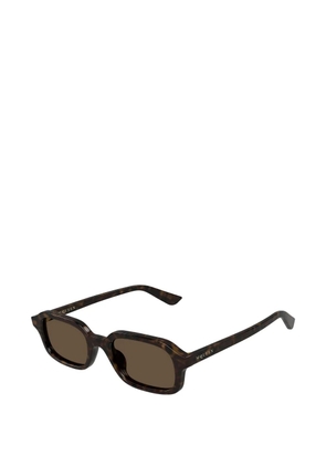Alexander McQueen Eyewear logo-detail sunglasses - Brown